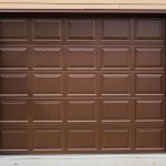 Raised Steel panel garage door