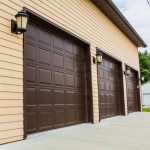 Raised Steel panel garage door